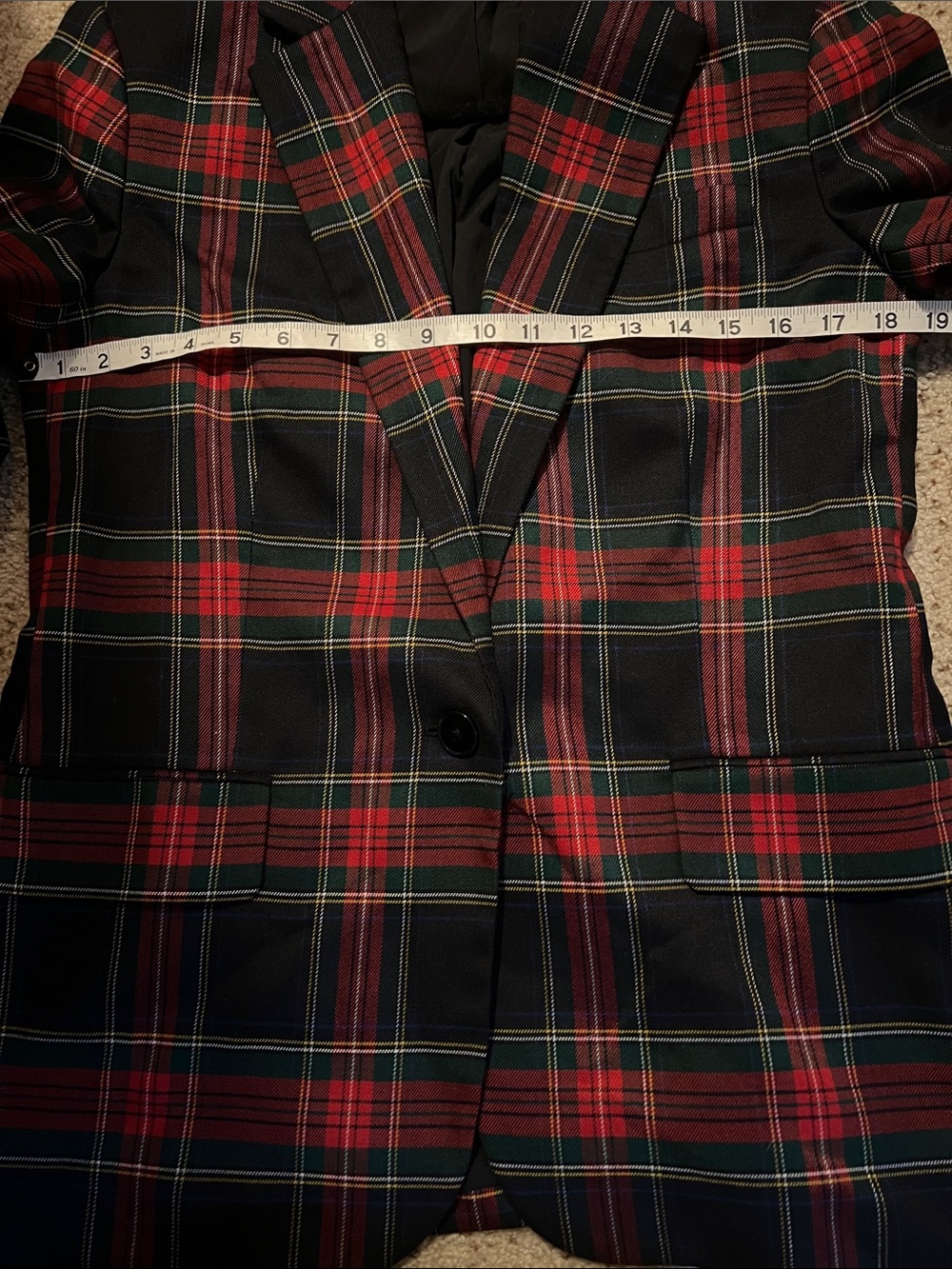 ** RALPH LAUREN TARTAN PLAID
PINTEREST RUNWAY CLASSIC CLUB
BLAZER JACKET 8 - Picture 9 of 9
